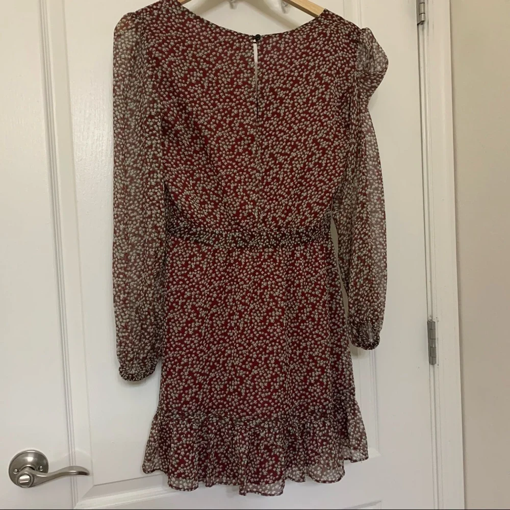 The East Order Arielle Mini Dress Merlot (women’s size small) - Picture 7 of 7